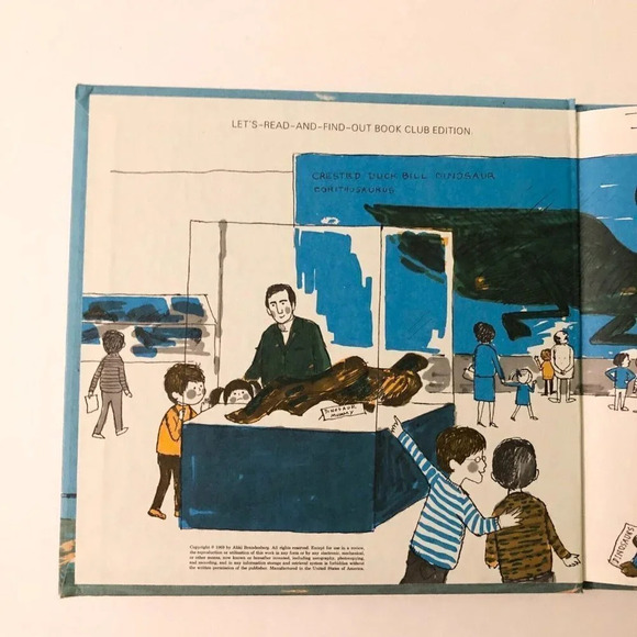 Vintage 1969 My Visit to the  Dinosaurs by Aliki Science Book - Picture 6 of 16